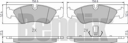 BENDIX 510058 - Тормозные колодки, дисковые, комплект autospares.lv