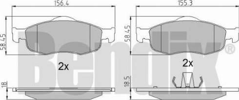 BENDIX 510166 - Тормозные колодки, дисковые, комплект autospares.lv