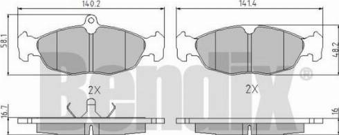 BENDIX 510118 - Тормозные колодки, дисковые, комплект autospares.lv