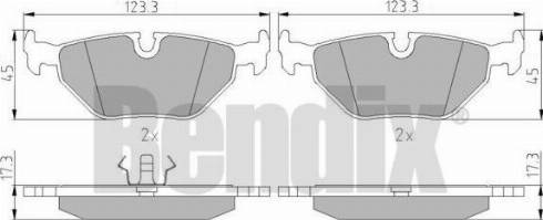 BENDIX 510134 - Тормозные колодки, дисковые, комплект autospares.lv