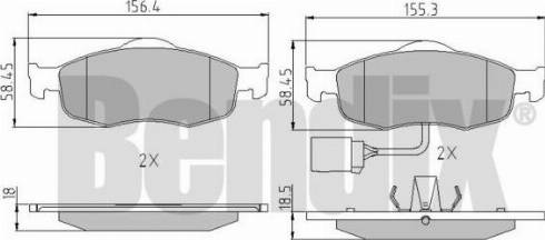 BENDIX 510170 - Тормозные колодки, дисковые, комплект autospares.lv