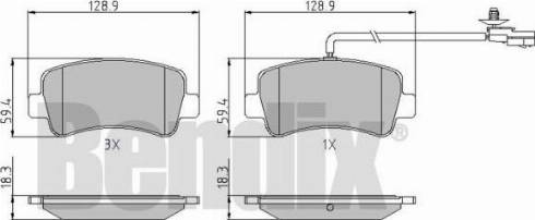 BENDIX 510866 - Тормозные колодки, дисковые, комплект autospares.lv