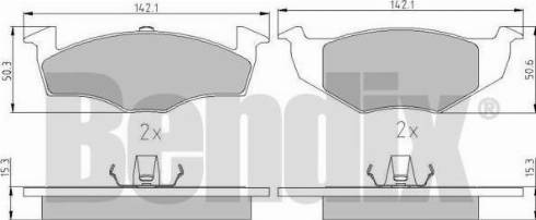 BENDIX 510366 - Тормозные колодки, дисковые, комплект autospares.lv