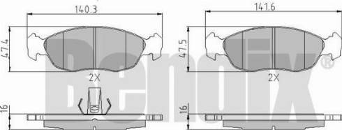 BENDIX 510304 - Тормозные колодки, дисковые, комплект autospares.lv