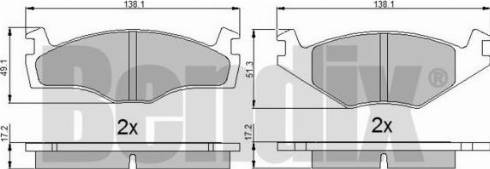 BENDIX 510316 - Тормозные колодки, дисковые, комплект autospares.lv