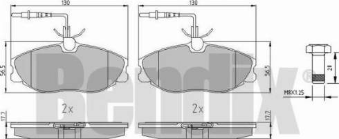 BENDIX 510292 - Тормозные колодки, дисковые, комплект autospares.lv