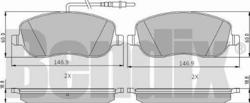 BENDIX 510204 - Тормозные колодки, дисковые, комплект autospares.lv