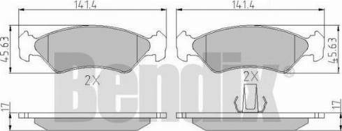 BENDIX 510281 - Тормозные колодки, дисковые, комплект autospares.lv