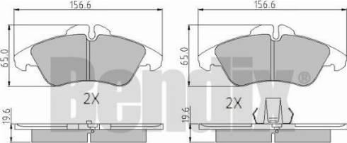 BENDIX 510270 - Тормозные колодки, дисковые, комплект autospares.lv