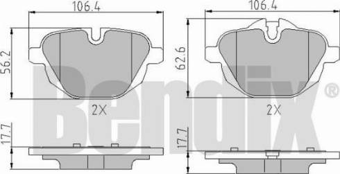 BENDIX 510754 - Тормозные колодки, дисковые, комплект autospares.lv