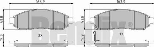 BENDIX 510756 - Тормозные колодки, дисковые, комплект autospares.lv