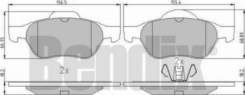 BENDIX 510769 - Тормозные колодки, дисковые, комплект autospares.lv