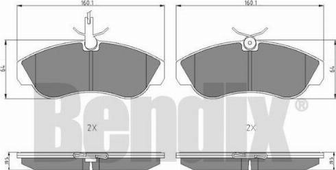 BENDIX 511029 - Тормозные колодки, дисковые, комплект autospares.lv