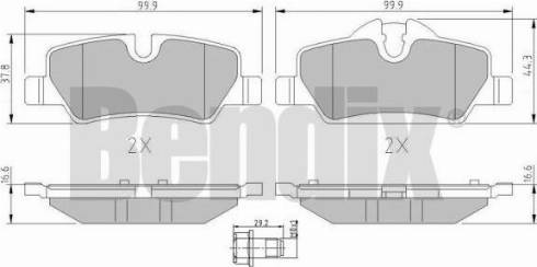 BENDIX 511194 - Тормозные колодки, дисковые, комплект autospares.lv