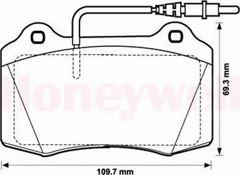 BENDIX 571999B - Тормозные колодки, дисковые, комплект autospares.lv