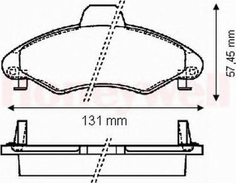 BENDIX 571964B - Тормозные колодки, дисковые, комплект autospares.lv