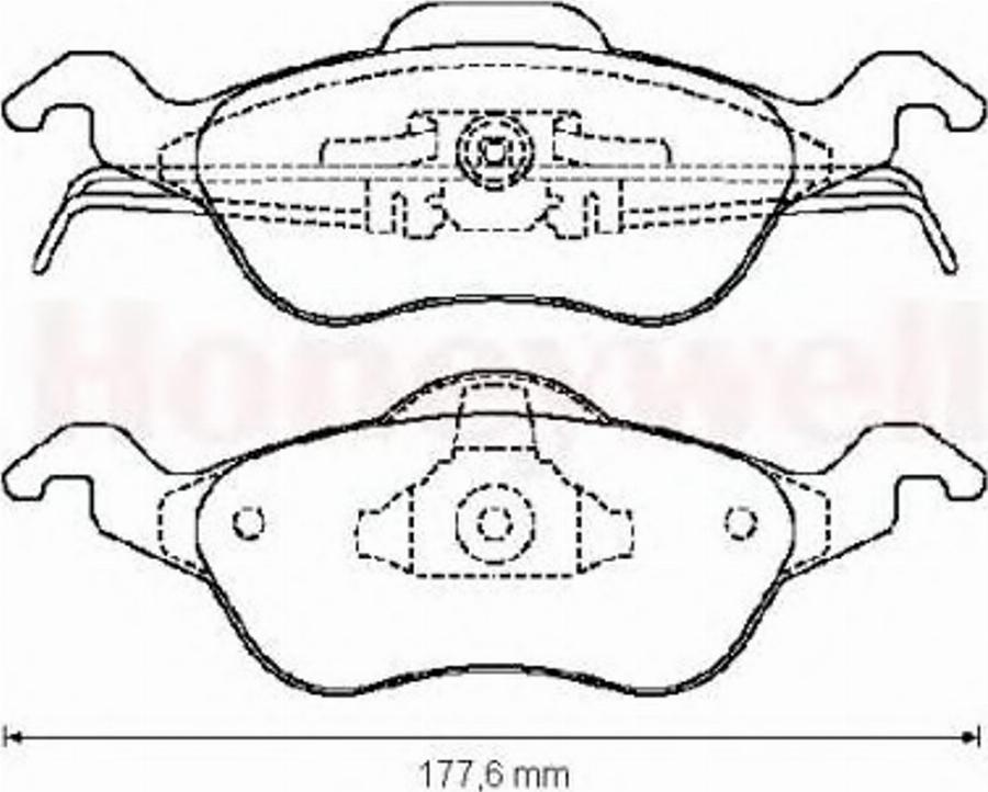 BENDIX 571967X - Тормозные колодки, дисковые, комплект autospares.lv