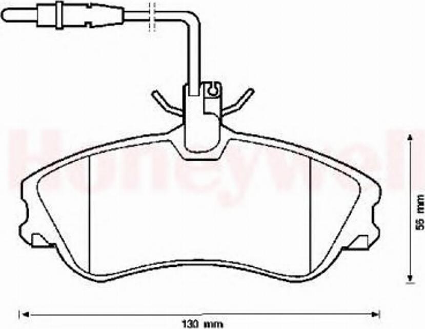 BENDIX 571919B - Тормозные колодки, дисковые, комплект autospares.lv