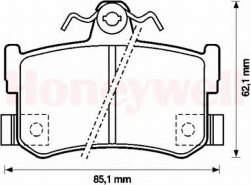 BENDIX 571938 B - Тормозные колодки, дисковые, комплект autospares.lv