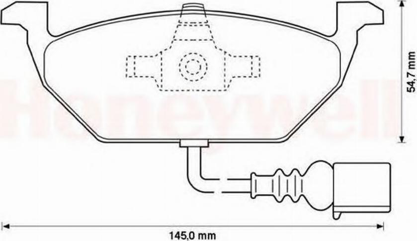 BENDIX 571971B - Тормозные колодки, дисковые, комплект autospares.lv