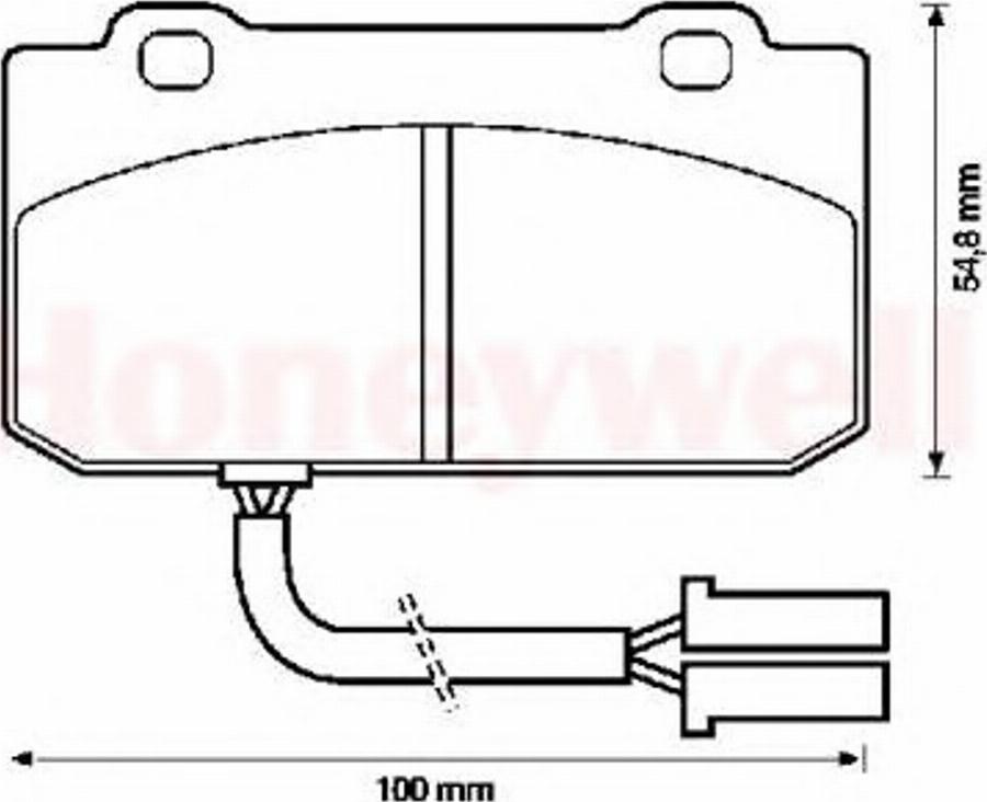 BENDIX 571461B - Тормозные колодки, дисковые, комплект autospares.lv