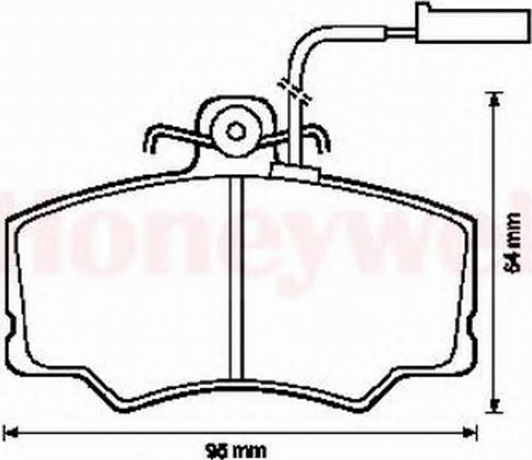 BENDIX 571433X - Тормозные колодки, дисковые, комплект autospares.lv