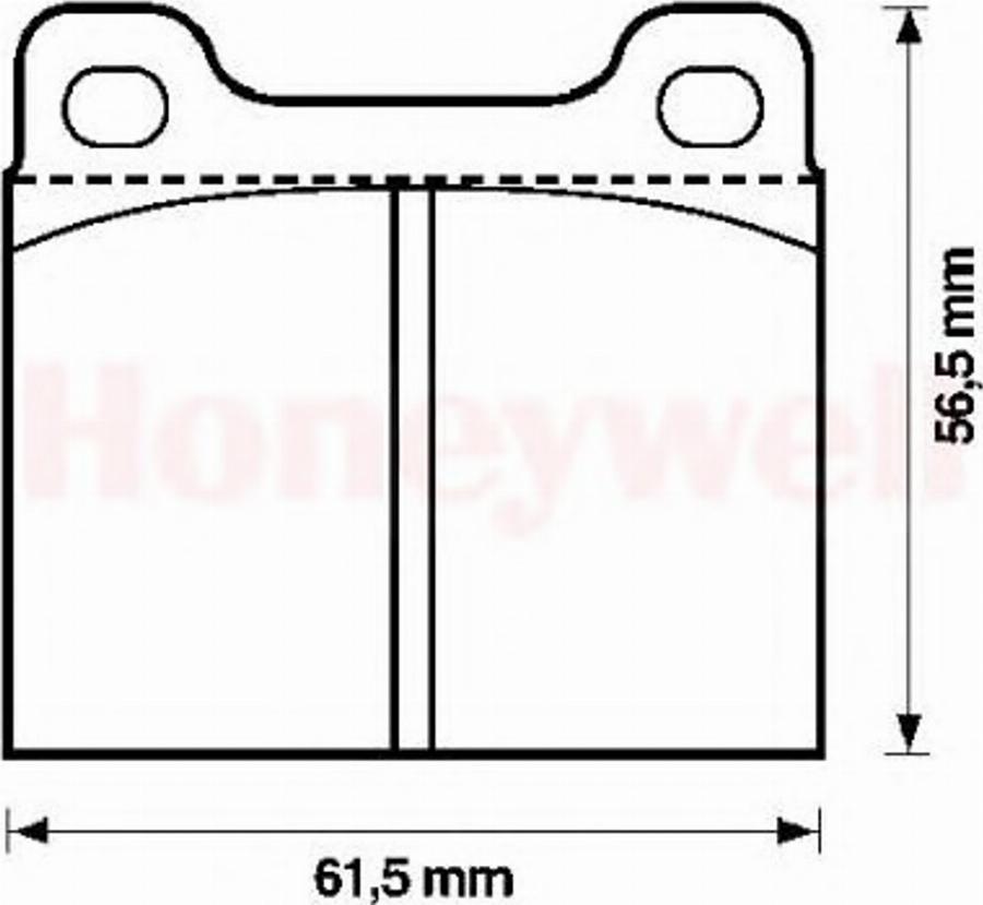 BENDIX 571554B - Тормозные колодки, дисковые, комплект autospares.lv