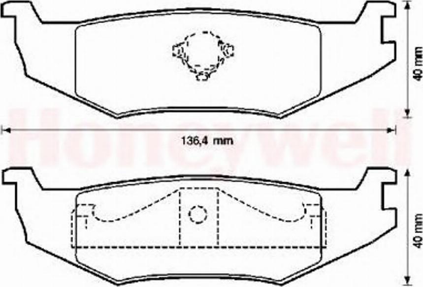 BENDIX 571516B - Тормозные колодки, дисковые, комплект autospares.lv