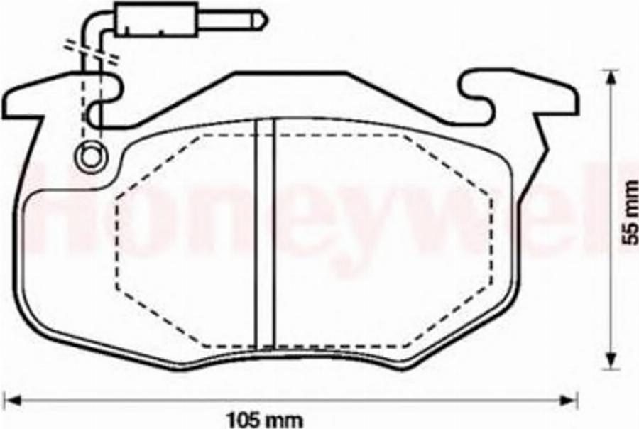 BENDIX 571524 B - Тормозные колодки, дисковые, комплект autospares.lv