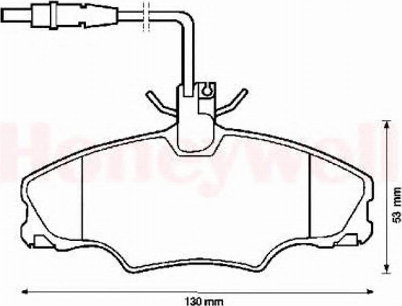 BENDIX 571897X - Тормозные колодки, дисковые, комплект autospares.lv