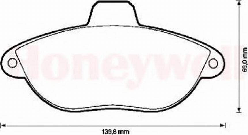 BENDIX 571843B - Тормозные колодки, дисковые, комплект autospares.lv