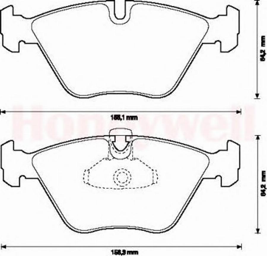 BENDIX 571880B - Тормозные колодки, дисковые, комплект autospares.lv