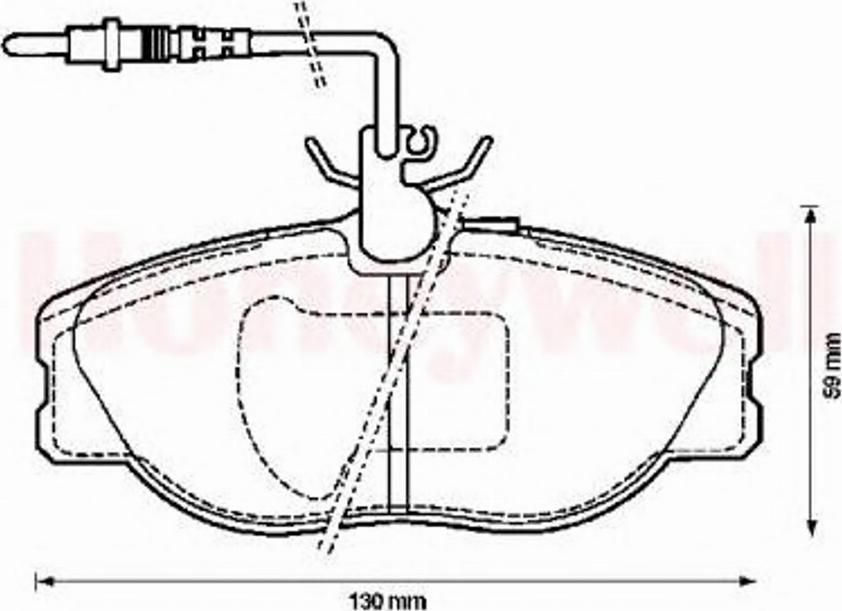 BENDIX 571838B - Тормозные колодки, дисковые, комплект autospares.lv