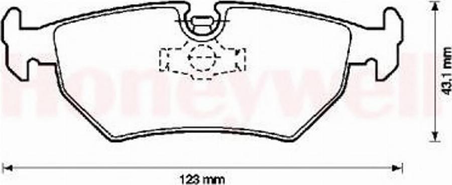 BENDIX 571395B - Тормозные колодки, дисковые, комплект autospares.lv