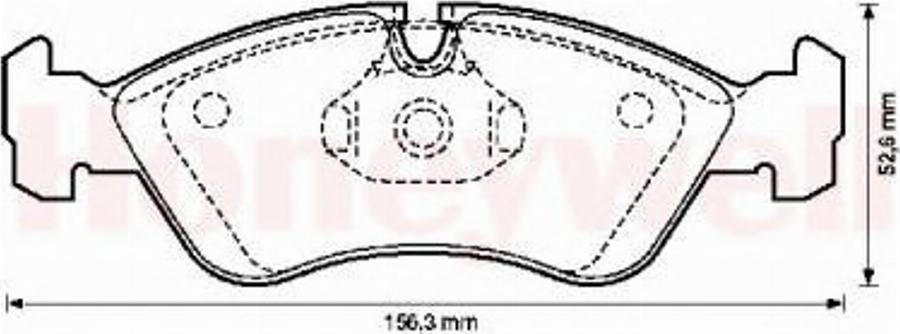 BENDIX 571391X - Тормозные колодки, дисковые, комплект autospares.lv