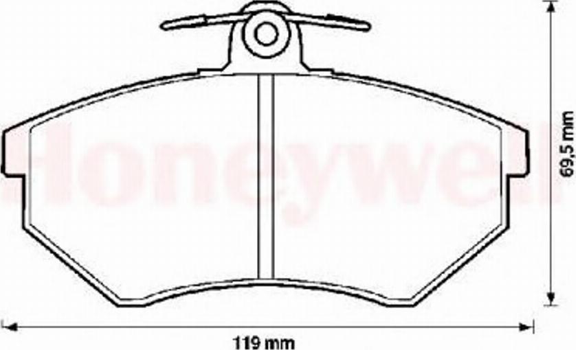 BENDIX 571357B - Тормозные колодки, дисковые, комплект autospares.lv