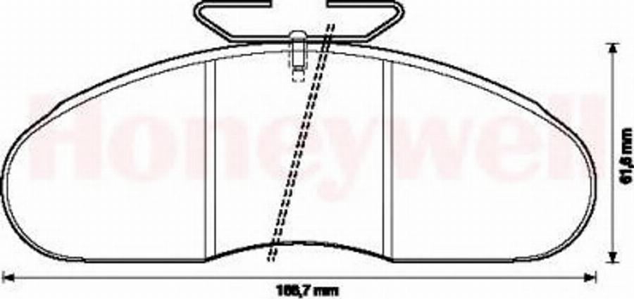 BENDIX 571368B - Тормозные колодки, дисковые, комплект autospares.lv