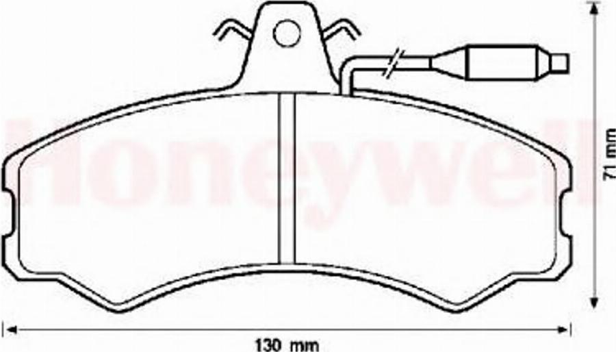 BENDIX 571304B - Тормозные колодки, дисковые, комплект autospares.lv