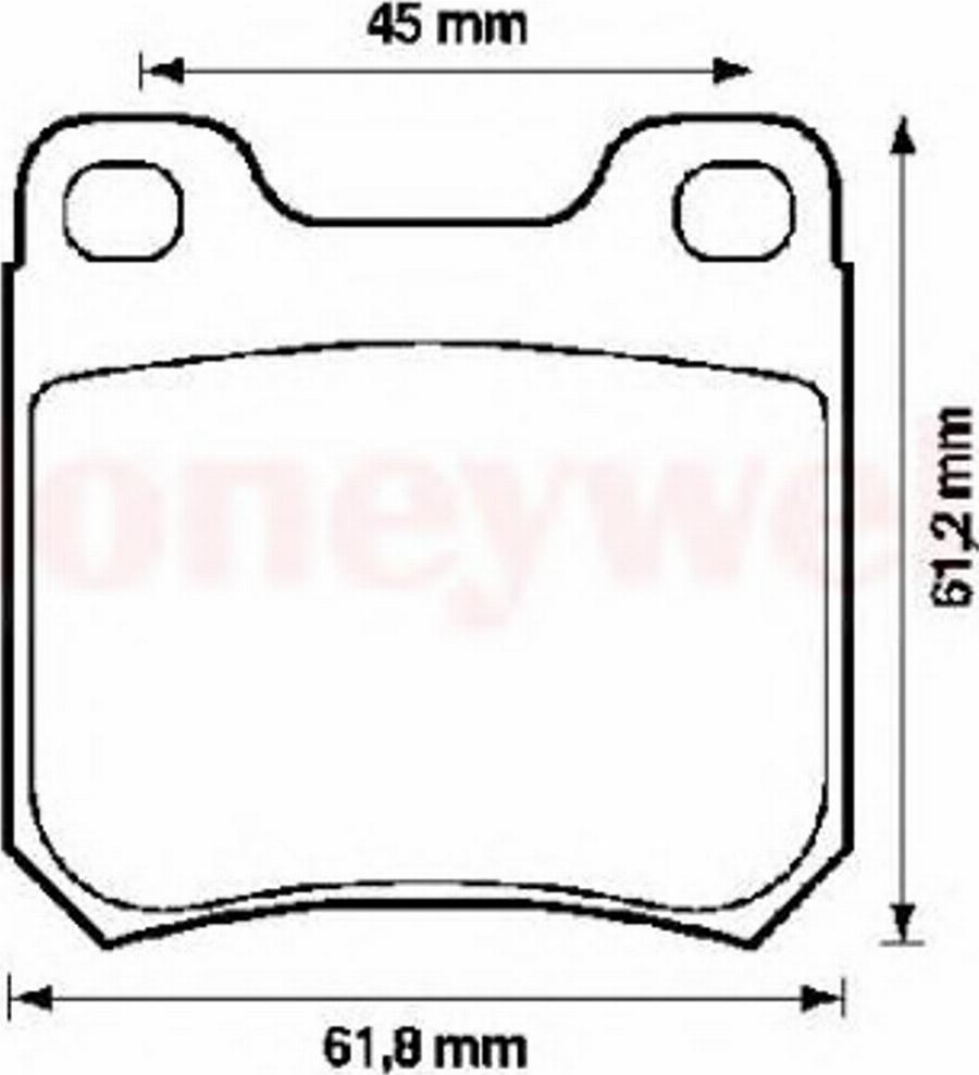 BENDIX 571389B - Тормозные колодки, дисковые, комплект autospares.lv