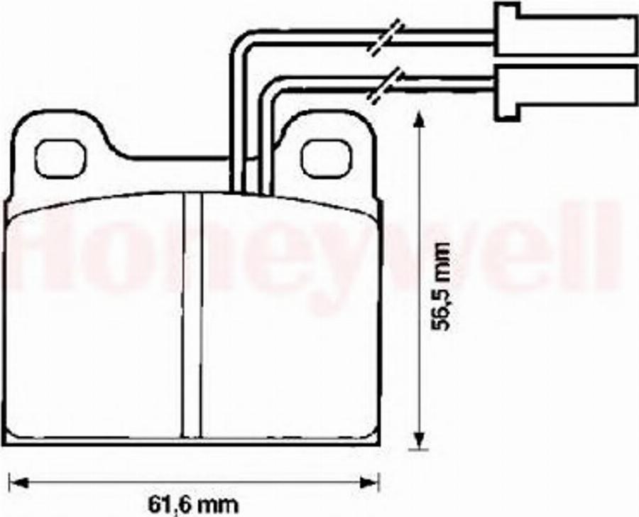 BENDIX 571384B - Тормозные колодки, дисковые, комплект autospares.lv