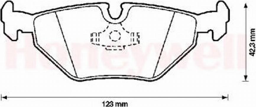 BENDIX 571387X - Тормозные колодки, дисковые, комплект autospares.lv