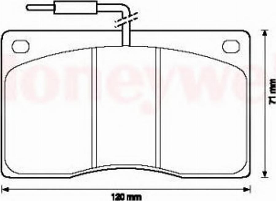 BENDIX 571321B - Тормозные колодки, дисковые, комплект autospares.lv