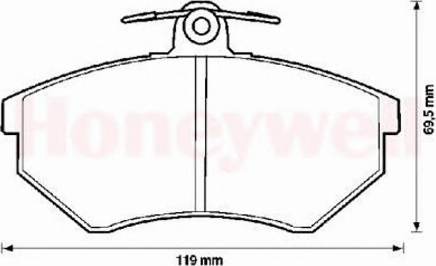 BENDIX 571376 B - Тормозные колодки, дисковые, комплект autospares.lv