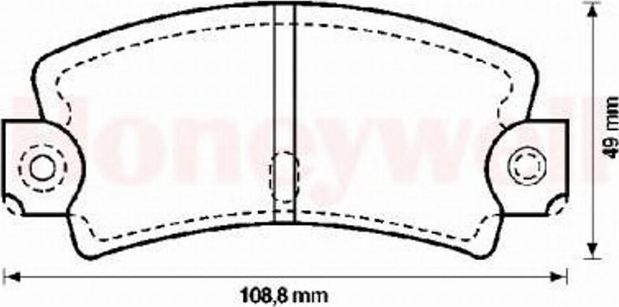 BENDIX 571243B - Тормозные колодки, дисковые, комплект autospares.lv