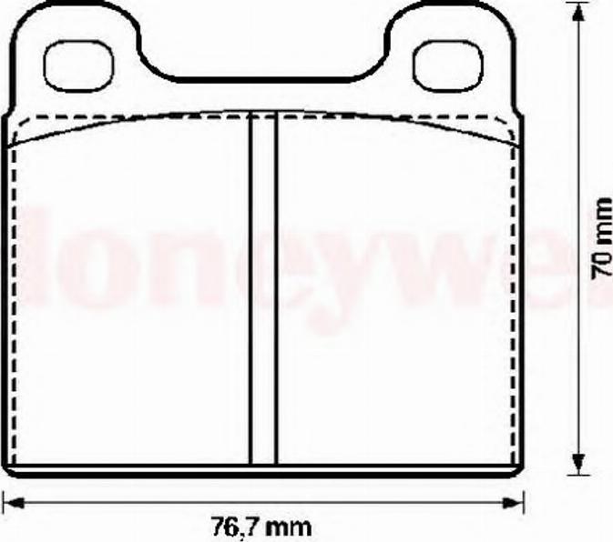 BENDIX 571236B - Тормозные колодки, дисковые, комплект autospares.lv