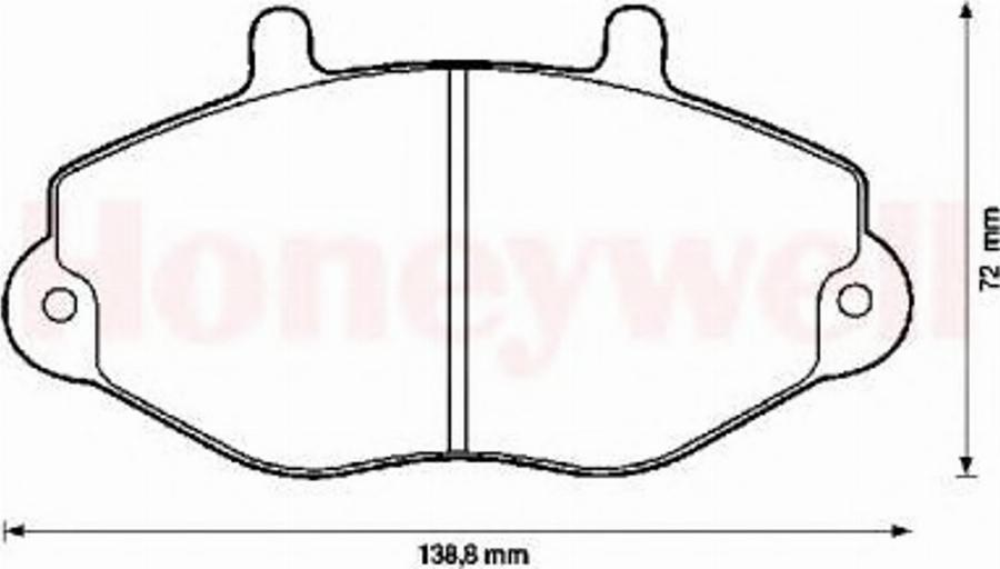 BENDIX 571746B - Тормозные колодки, дисковые, комплект autospares.lv