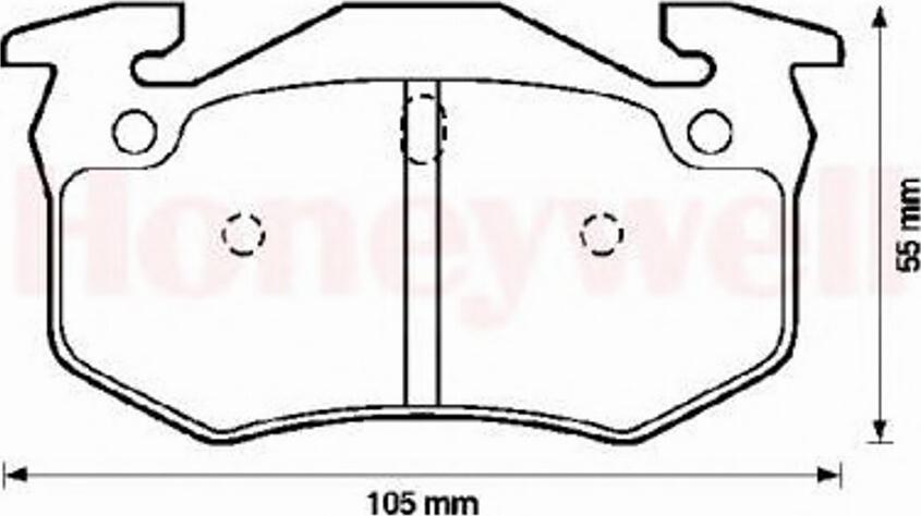 BENDIX 571747B - Тормозные колодки, дисковые, комплект autospares.lv