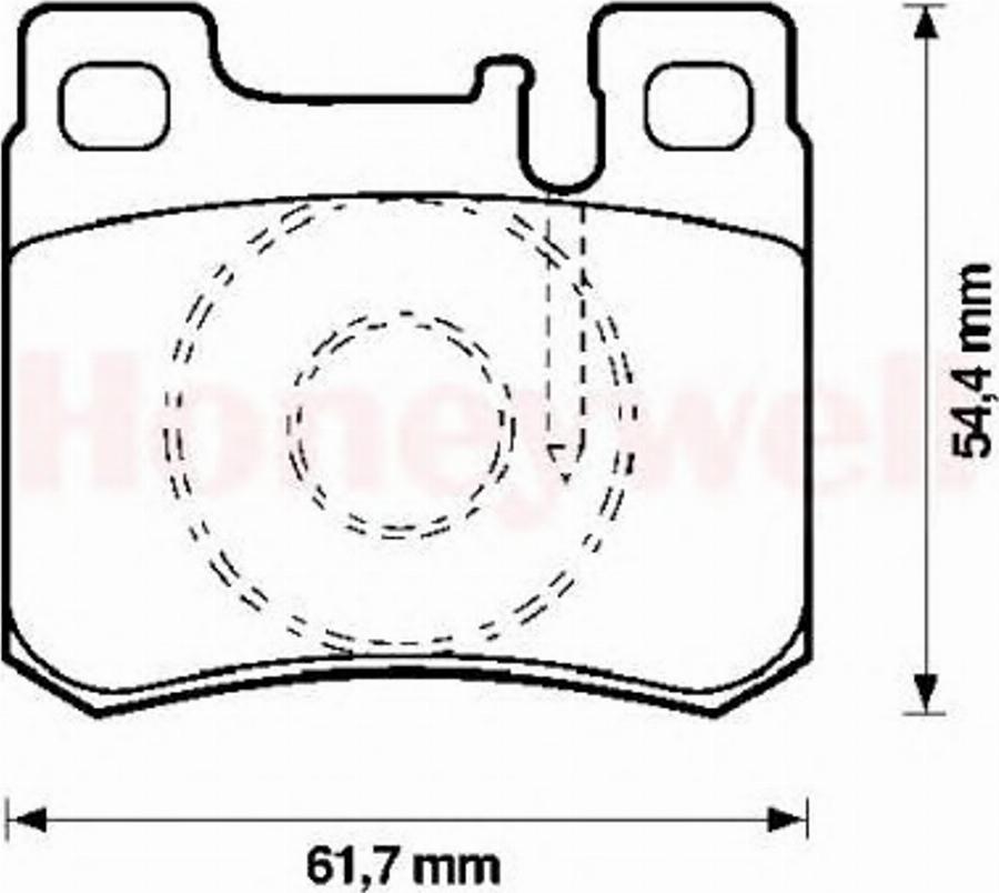 BENDIX 571753X - Тормозные колодки, дисковые, комплект autospares.lv