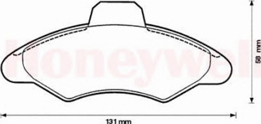 BENDIX 571725B - Тормозные колодки, дисковые, комплект autospares.lv