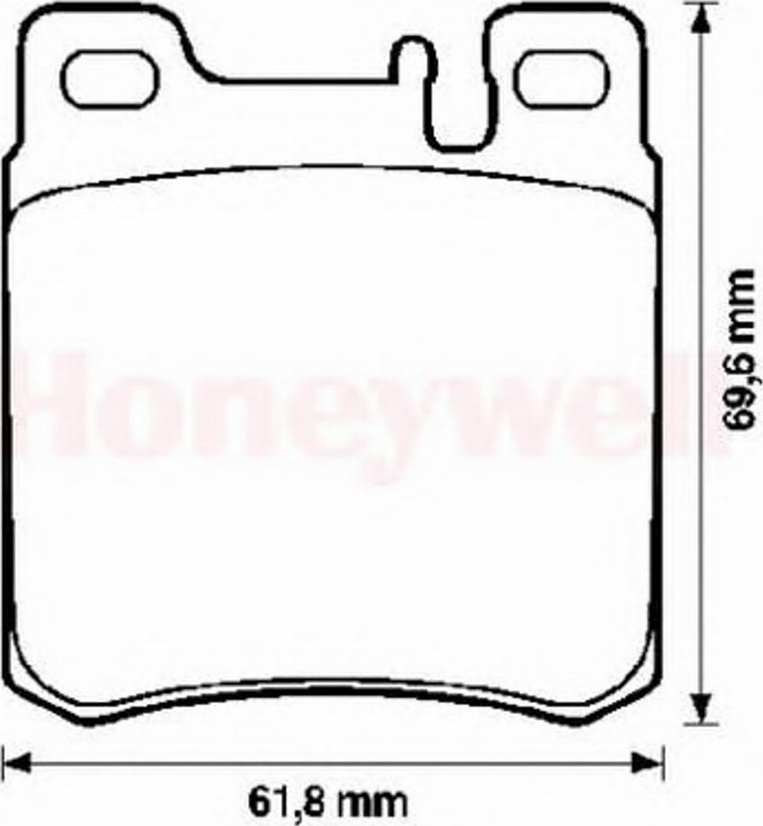 BENDIX 571722B - Тормозные колодки, дисковые, комплект autospares.lv